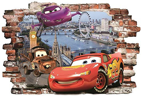 Cars Wandaufkleber,Wandbilder Cars 3 Wandtattoo1 Blatt Cars 3 Pattern 780mmX 560mm