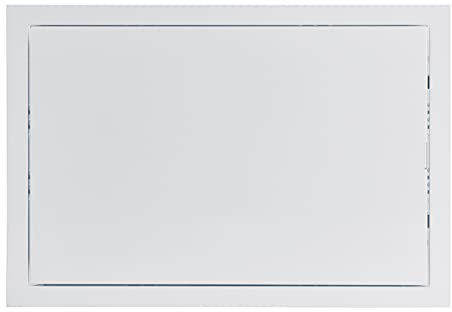 Blanco 20x30 cm Puerta de Inspección, Trampillas de Revision de Mantenimiento de Chapa de Acero Galvanizado 200x300mm