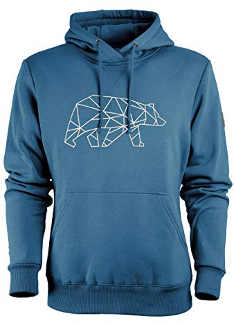 FORSBERG Pettarson Hoodie Herren Kapuzenpullover Bärenlogo Freizeit