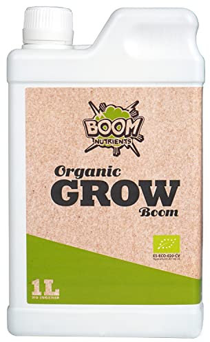 Boom Nutrients | Abono orgánico para crecimiento - 100% Natural | Organic Grow (1L)