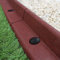 Bordure de Pelouse Flexible Bordure de Jardin Gazon Bordure de Chemin Bordure de Potager Bordure de Lit de Fleurs Bordure Surélevée en Caoutchouc Gazon Artificiel Terracotta | Lot de 16 x 1.2m
