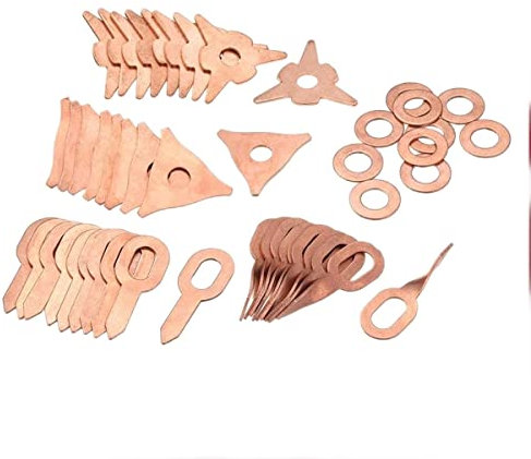 48pcs Stud Kit Soudure Accessoires Anneaux Droite Twisted Débosselage Crochet Rondelle Étoile Ronde Pad Uni Spotter Starter Kit