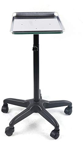 Acesunny Friseurwagen Arbeitswagen Rollwagen Kosmetikwagen Beauty Wagen Salon Ständer Gerätewagen Rollwagen Salonwagen Mobiler Werkzeugwagen Trolley (Silber)