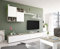 CAESAROO Parete attrezzata porta tv Geo 260 cm Bianco opaco e Rovere - Rovere e Bianco