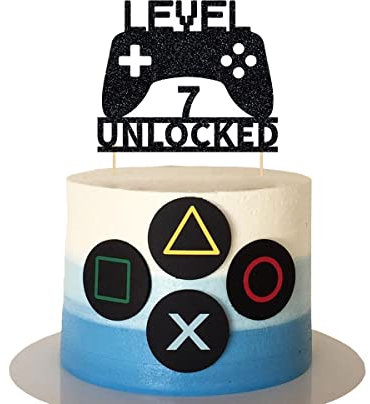 Level Unlocked Cake Topper for 7th