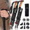 Lineware Nordic Wanderstöcke Trekkingstöcke Walking Stöcke Faltbar verstellbar 106-125cm Ultraleichte Trekkingstöcke aus Aluminium Teleskop-Trekkingstöcke mit Kork-Griff, für Damen und Herren