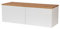HORST Deckplatte für Besta Schrank - Elegante Massivholzplatte für I K E A Kommode - Perfekte Passform - FSC-Zertifiziert - Eiche geölt, 120 x 42 cm