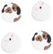 PAWSWORLD Cute Switch Thumb Grips Caps for Switch/Switch Lite/Switch OLED Rabbits Joystick Dust Jacket Silicone Joycon Grip Covers Anti-Scratch 4PCS Switch Button Caps - Fluffy Bunny