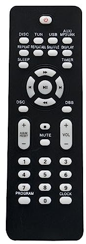 AULCMEET RM-Series RC2023637-01 Télécommande de rechange pour mini chaîne Hi-Fi Philips FWM387/12 MCM148