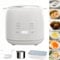 2024 New Rapid Egg Cooker, Fully Automatic Smart Electric Boiler Machine for Steamed, Hard Boiled, Soft Boiled Eggs and Onsen Tamago (White)