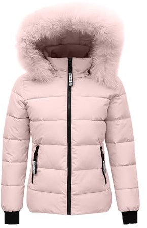 AMhomely Women's Hooded Winter Coat - Quilted Thicken Puffer Jacket With Hood, Waist, Plush Overcome Outer for Outdoor Skiing Snowboarding
