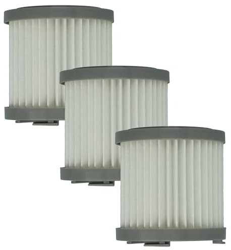 vhbw 3x filtre compatible avec AEG TORNADO TOP5-21TG, TOP5-18IW, TOP5-14EB aspirateur - filtre HEPA noir/blanc