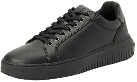 Calvin Klein Herren Cupsole Sneaker Chunky Low Schuhe, Schwarz (Triple Black), 43