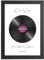Personalised Vinyl Record of Song Lyrics Poster - Any Favourite Song Words Print for Gift Special Anniversary Wedding Birthday Her Him | Upgrade to Framed - Choose Your Color