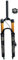 26 27.5 29 Zoll Fahrrad Luft Federgabel 1-1/8 Gerader Schaft City Bike Trekking Vorderrad Gabel Federweg 120mm Schnellspanner 9 × 100 QR Für DH AM (Color : Black Remote, Size : 26inch)