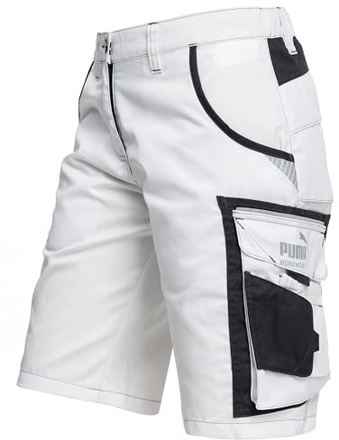 PUMA Workwear Precision X Arbeitsshorts - Kurze Arbeitshose Damen - Robustes, Flexibles Material - Cargohose mit vielen Taschen - Bequeme Passform - Ideal für Handwerk Heimwerk und Baugewerbe