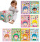Buhjnmik Aufkleber für Gesichtsbögen, Gesichtsaufkleber für Kinder erstellen | 16 Blatt Cartoon Face Swapping Puzzle-Spiel - Kreative Bastel- und Mix-Match-Stickerbögen, spannendes Puzzlespiel für