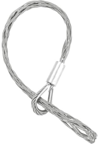 sourcing map 49-60mm OD Cable Pulling Socks Grip 1.02m Single Head Side Pull Wire Mesh Puller Socks Grip Stainless Steel Wire Pulling Tools
