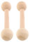 Abaodam 2st Hantelspielzeug Aus Holz Hantel Für Kinder Geringes Gewicht Holzhantel Hantelset Für Kleinkinder Fitnessgeräte Für Kinder Hanteln Für Kinder Hölzern Beige