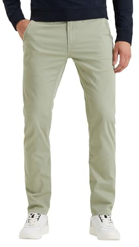 PME Legend Herren Chinohose Twin WASP Chino - Regular Fit - Blau Beige Grün, Größe:31W / 30L, Farbe:Green 6170