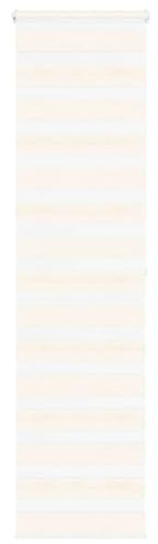 vidaXL Doppelrollo Marmorbeige 60x200 cm Stoffbreite 55,9 cm Polyester