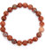 Gemstone Bracelet for Unisex - Stretch Beaded Bracelet - Healing Stone Jewelry - Lucky Charm Bracelet - Yoga Meditation Bracelet - precious stone bracelet Gift - 8mm (Red Jasper)
