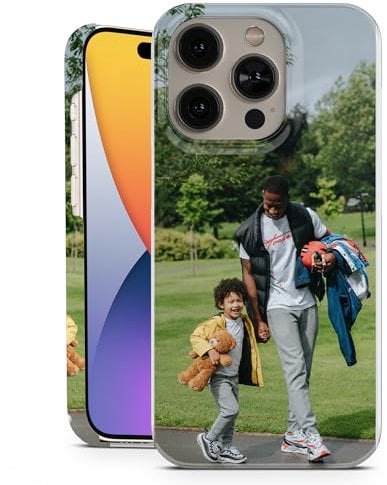 Personalised Phone Case for iPhone 14 Plus - Strong & Secure Case | Full Print Design with Personal Photos or Text for a Unique Look