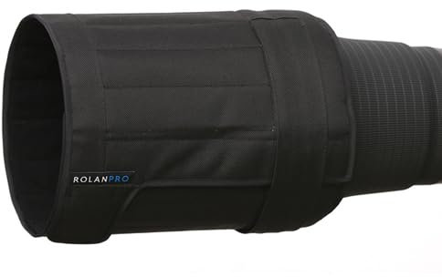Rolanpro Capucha plegable compacta para lente de teleobjetivo Nikon Z 600 mm F4 TC VR S suave plegable conveniente capucha de repuesto - #negro impermeable