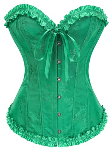 Kelvry Women's Plus Size Sexy Bridal Lingerie Bustier Corset Top