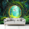 Vlies Fototapete 3D Effekt Fantasy-Stil Zauberwald Baumtor Vliestapete - Wandtapete Für Wohnzimmer Schlafzimmer Büro Flur Tapete Kinderzimmer Jungen Mädchen Wandtapete 400 x 280 cm