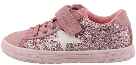 Lurchi Bine Glitzer Rose rot | Halbschuhe, Glitzer, Mint, Grün, Klettverschluss, Motiv: Stern, Kinder, Schuhe