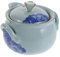 Amosfun Tetera de Cerámica Vintage con Infusor para Accesorio Oriental para Oficina Hogar y Cocina