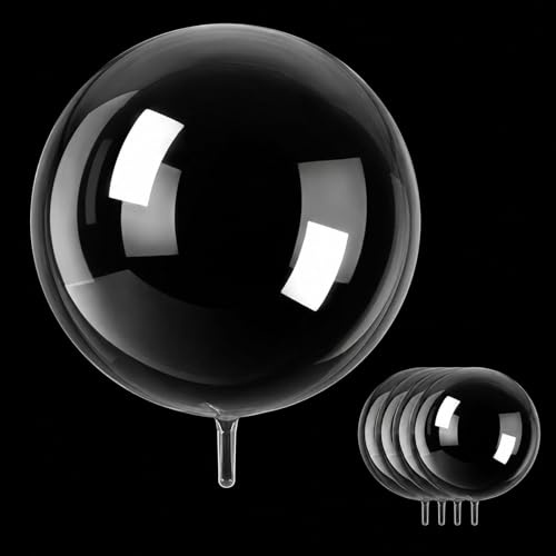 Fesnova Durchsichtige Luftballons, 36 Zoll Bobo Ballon, Latex, Weiß, 5 Stück pro Packung Luftballon Zum Befüllen mit Geschenken,Luftballon Durchsichtig