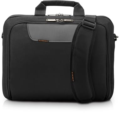 EVERKI Advance Laptoptasche, Schwarz, 3-fach, Minimal, Wasserdicht, Unisex-Erwachsene, Handtasche