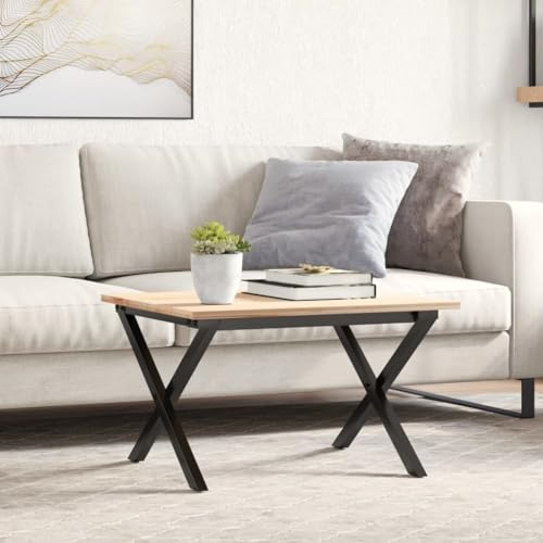 Teenpull Couchtisch-Gestell X-Form, 50x40x38 cm, Schwarz Pulverbeschichteter Stahl, Robuste Metall Tischbeine für DIY Möbel, Industrieller Look, 1 Stück