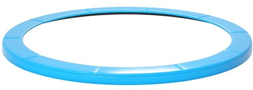 HOMCOM 12ft Trampoline Pad, No Holes for Pole, Light Blue