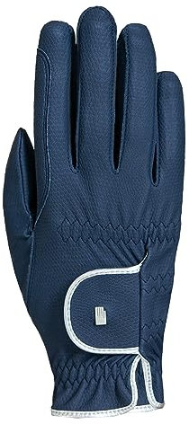 Roeckl Sports Reithandschuh LONA, Ladies Sommer Handschuh, Marine/Silber 6