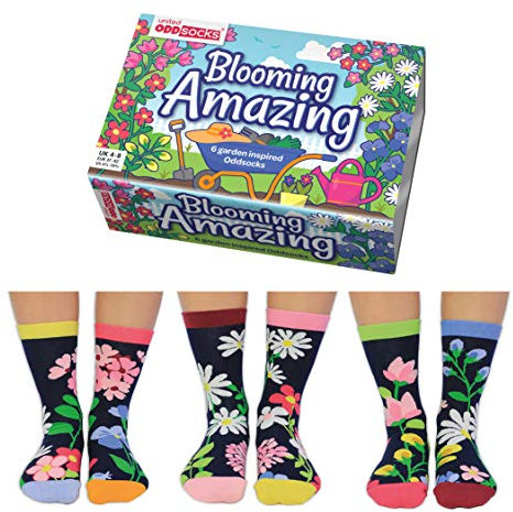 Unbekannt Blumen im Garten Oddsocks Socken in 37-42 im 6er Set - Strumpf