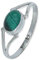 mantraroma Ring Silber 925 Damen Malachit Edelstein grün schlicht modern