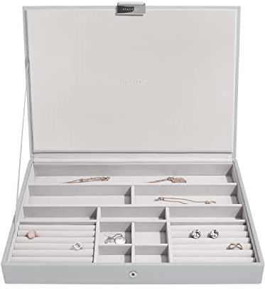 Stackers Pebble Grey Supersize Jewellery Box Lid