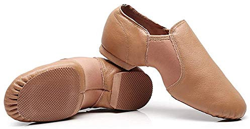 Danse Modern Jazz Chaussons Femme Cuir Gymnastique Latine Ballerine Baskets Légère Antiderapante Confort