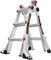 Little Giant Ladders 1304-013 Velocity Series 2 Multi-purpose Ladders, 3 Tread, Heavy-duty Aluminium, EN131