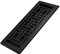 Decor Grates AJH412-BLK Registro de Suelo, Negro Texturizado, 4 x 12
