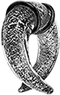 Taffstyle Piercing Ohrpiercing Expander Ohr Dehnungssichel Spirale Hufeisen Pyrex Glas Silber Glitter 5mm Schwarz