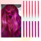 2 Farben 12 PCS Farbige Haarverlängerungen, BARSDAR Highlights 55cm Glattes langes Haarteile Haarsträhnen Zum Einklipsen Farbiger Clip in Haarverlängerungen Extensions Bunt für Kinder Frauen