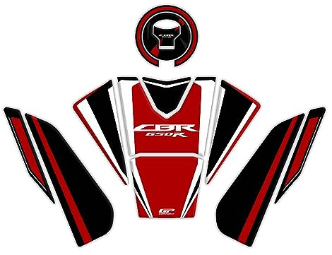 GP Kompozit Für CBR 650 R 2019-2022 Kompatibles Tankpad Set Rot
