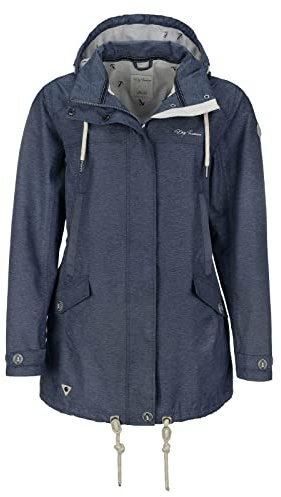 Dry Fashion Damen Funktionsmantel Bansin - Regen-Mantel Funktionsjacke Regenjacke wasserdicht winddicht