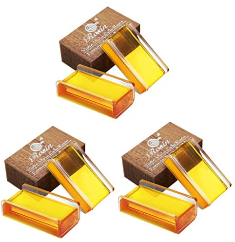 Vaguelly 3sets Stringed Instrument Bow Kit Violin Cello Viola Strings High Viscosity Low Dust with Storage 2pcs*3