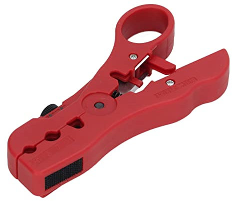 Herramienta Pelado de Cables Coaxiales, Pelador Cortador de Cables Ajustable de Acero con ABS Fácil de Transportar para RG6 RG11 RG59 RG7