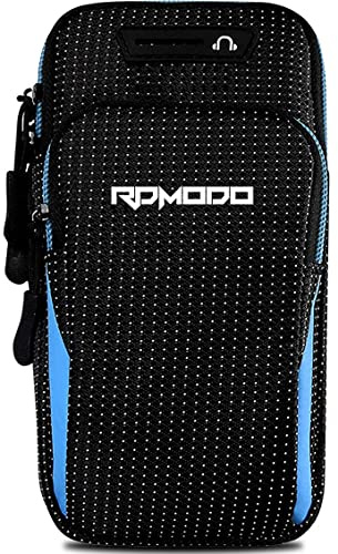 RDMODO Phone Holder for Running Armband, Large Capacity Running Band for iPhone 15 14 13 Plus Pro Max Samsung Galaxy S23 S22 Ultra 7.5 Inch Phone Armband, Water Resistance Arm Bag for Running Jogging
